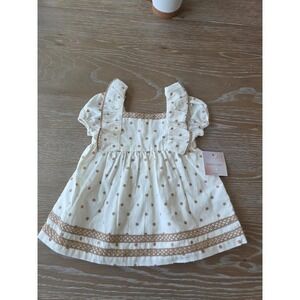Happily grey baby girl dress 12 mos